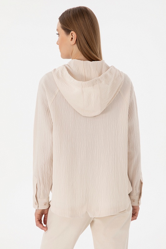 Ветровка с несъемным капюшоном - G082SZ0040TABITA Сорочка жен. (VR049, 34)