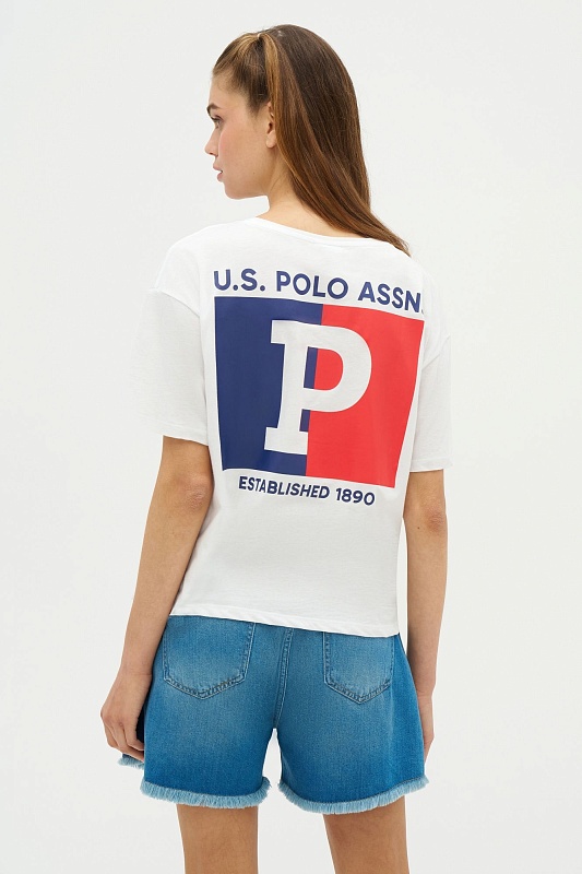 Футболка из хлопка с логотипом - G082SZ0110R-METTO Футболка жен. (VR013, XL)