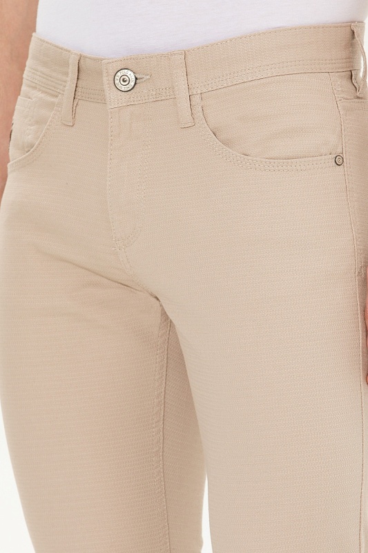 Брюки из хлопка с мелким фактурным узором прямые - G081SZ0780MICEL22K Брюки муж. (VR049, 40)
