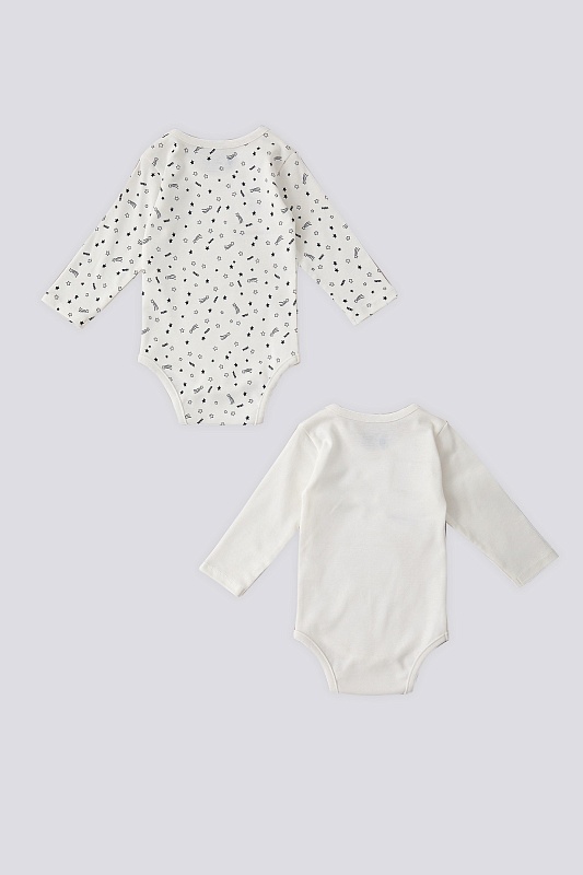 Боди для новорожденных с длинным рукавом, 2 шт. - G085SZ0BD0USB1424 Боди детское (VR019, 6-9)