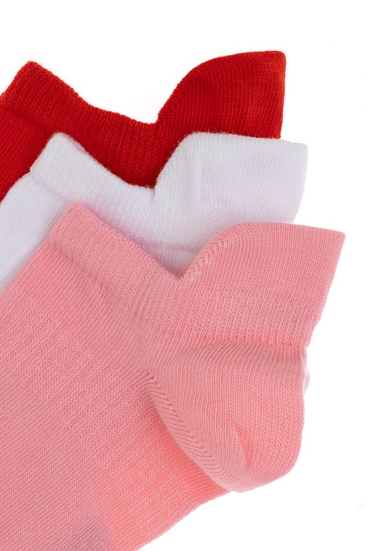 Носки хлопковые короткие, 3 пары - A082SZ013P02ACTIVES_IY25 Носки жен. (VR041)