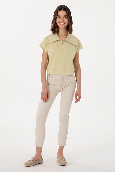 Толстовка без рукавов укороченная - G082SZ0110SENTI Футболка жен. (VR183, L)