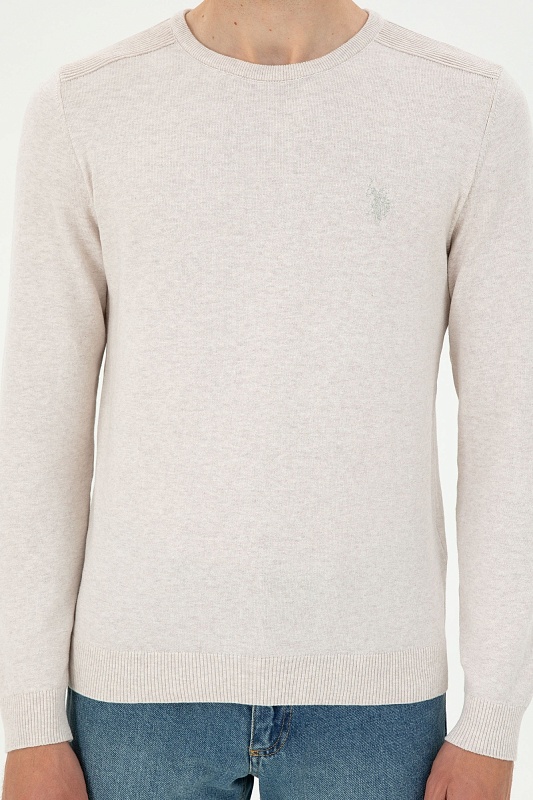 Джемпер из хлопка с рельефными деталями на плечах - G081SZ0TK0TD01_24K_R Кофта муж. (VR225, XS)