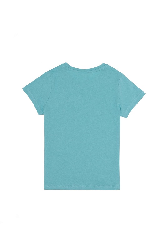 Футболка из хлопка с надписью из пайеток для девочек - G084SZ0110PAMIR Футболка жен. детс. (VR090, 8_9)