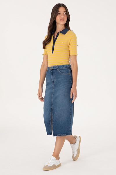 Юбка джинсовая миди - G082SZ0550TENDER Юбка жен. (DN0022, 40)