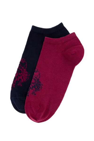 Носки хлопковые, 2 пары - A082SZ013P02LEKA-SK23 Носки жен. (VR014)