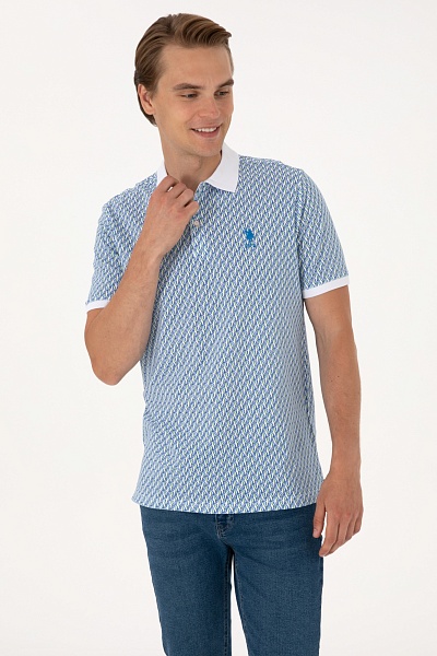 Футболка-поло из хлопка с узором - G081SZ0110LAST Футболка муж. (VR013, XL)
