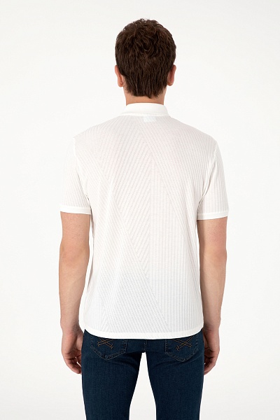 Футболка-поло трикотажная с молнией на воротнике - G081SZ0110BENDEL Футболка муж. (VR071, 4XL)