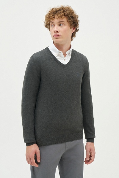 Пуловер базовый - G081SZ0TK0TD03_24K_R Кофта муж. (VR081, 5XL)