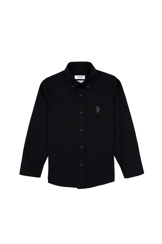 Рубашкаиз смесового хлопка для мальчиков - G083SZ0040E_METOKIDS25K Сорочка муж. детс. (VR046, 4_5)