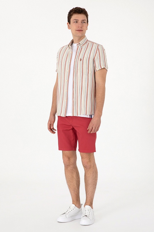 Шорты чинос из хлопка - G081SZ0310NESTA25Y Бермуды муж. (VR223, 33)
