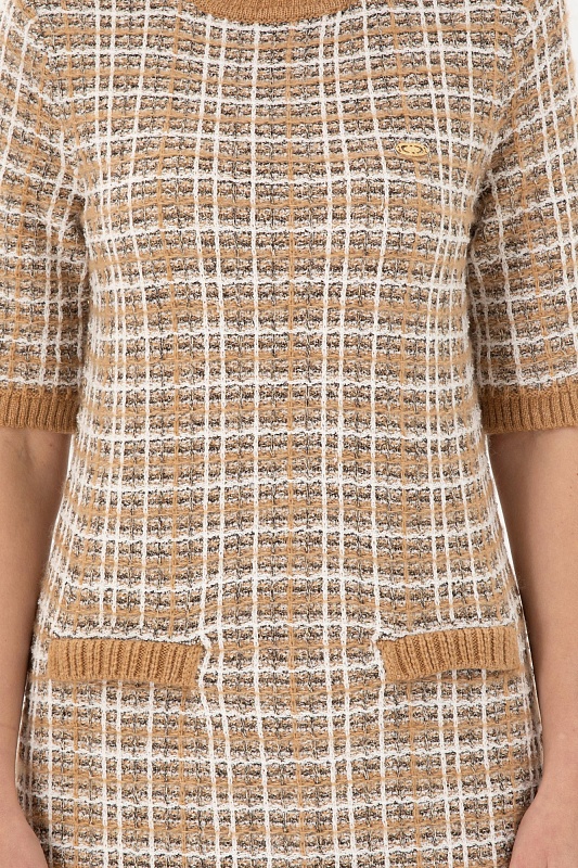 Платье мини твидовое - G082SZ0TE0HAZIL Платье жен. (VR015, XS)