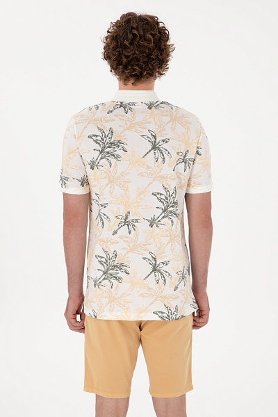 Футболка-поло из хлопка с принтом - G081SZ0110WALO Футболка муж. (VR013, 2XL)