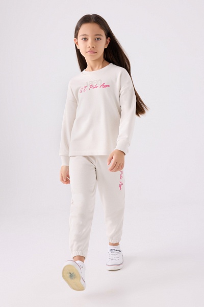 Свитшот и спортивные брюки для девочек - G084SZ0HF0US1988 Костюм дом. жен. детс. (VR047, 4_5)