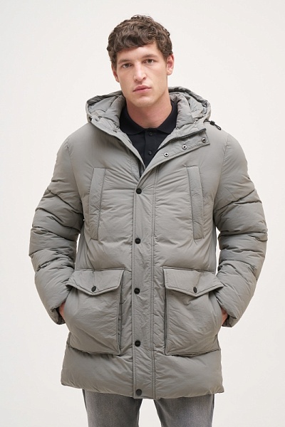 Пуховик с несъемным капюшоном - G081SZ0KS0ART_SAPER_O Куртка муж. (VR024, 54)