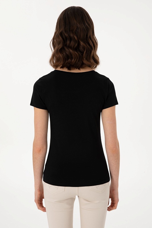 Футболка из хлопка с логотипом - G082SZ0110TO25 Футболка жен. (VR046, M)