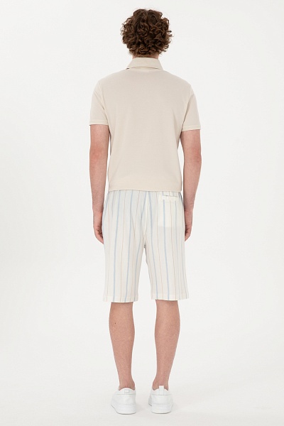 Шорты с добавлением льна в полоску - G081SZ0OS0KENY Брюки спорт. муж. (VR013, XL)