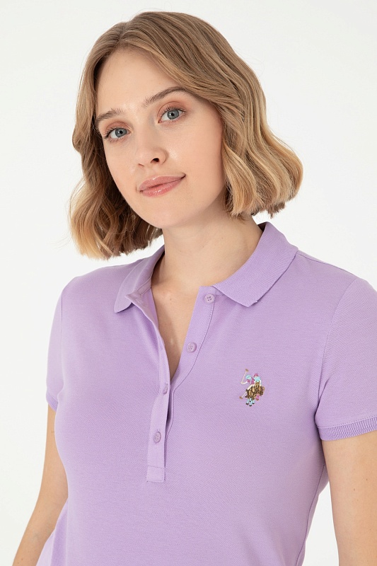 Футболка-поло из хлопка - G082SZ0110TP0124-CLR Футболка жен. (VR034, S)