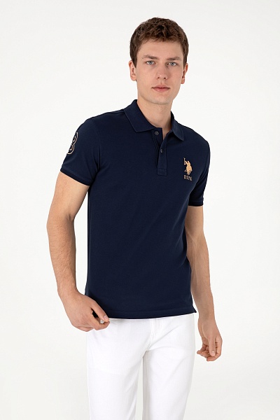 Футболка-поло из хлопка - G081SZ0110JIROIY025 Футболка муж. (VR033, XL)