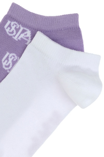 Носки хлопковые короткие, 2 пары - A082SZ013P02YELP Носки жен. (VR034)