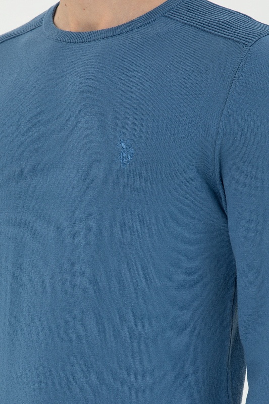 Джемпер из хлопка с рельефными деталями на плечах - G081SZ0TK0TD01_24K_R Кофта муж. (VR032, XS)
