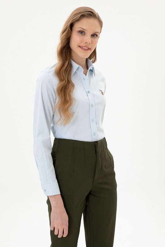 Рубашка из хлопка приталенная - G082SZ0040CRISCOLOR025K Сорочка жен. (VR003, 40)
