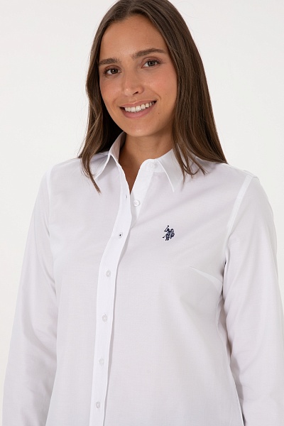 Рубашка с хлопком приталенная - G082SZ0040CRISTA025K Сорочка жен. (VR013, 40)