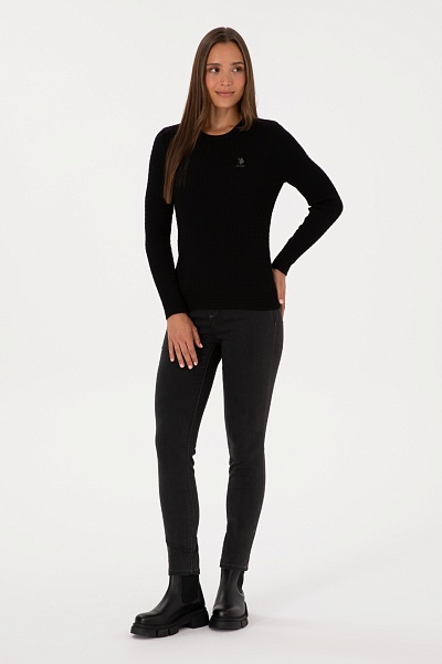 Джемпер из хлопка с косами приталенный - G082SZ0TK0KARLA_BSK25 Кофта жен. (VR046, M)