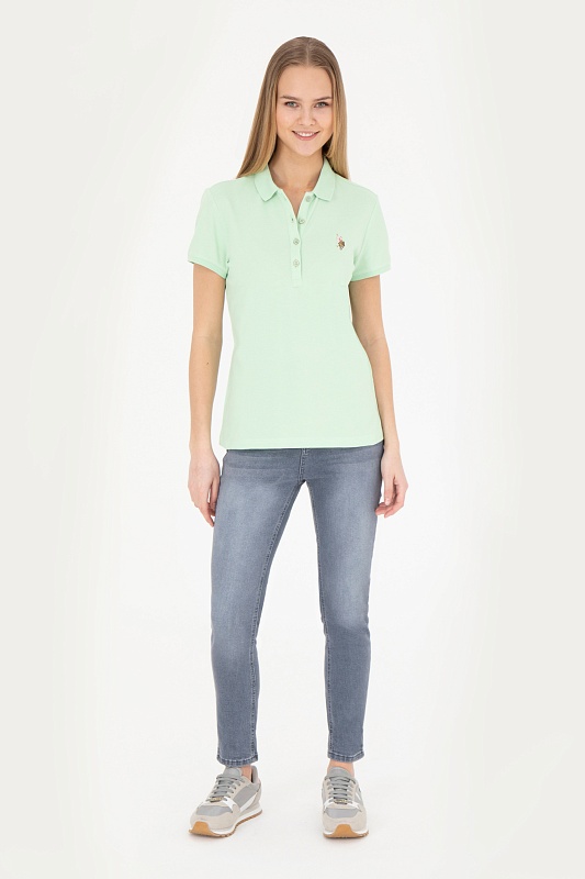 Футболка-поло из хлопка - G082SZ0110TP0122-CLR Футболка жен. (VR090, XS)