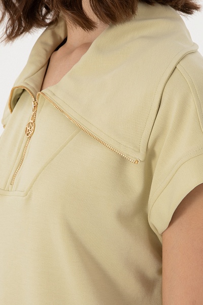 Толстовка без рукавов укороченная - G082SZ0110SENTI Футболка жен. (VR183, L)