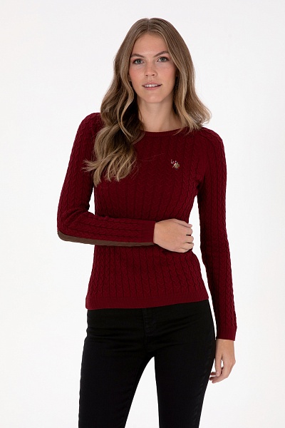 Джемпер из хлопка с узором косы - G082SZ0TK0MERY_BSK25 Кофта жен. (VR014, M)
