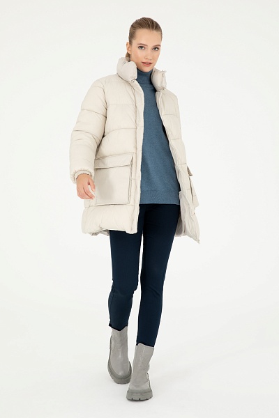 Куртка утепленная без капюшона - G082SZ0KS0KALY-E Куртка жен. (VR049, 40)