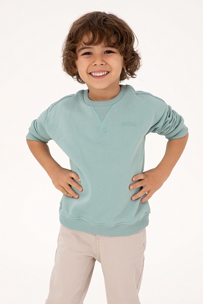 Свитшот с хлопком для мальчиков - G083SZ0820E_NAOMIBISKIDS25K Толстовка муж. детс. (VR090, 6_7)