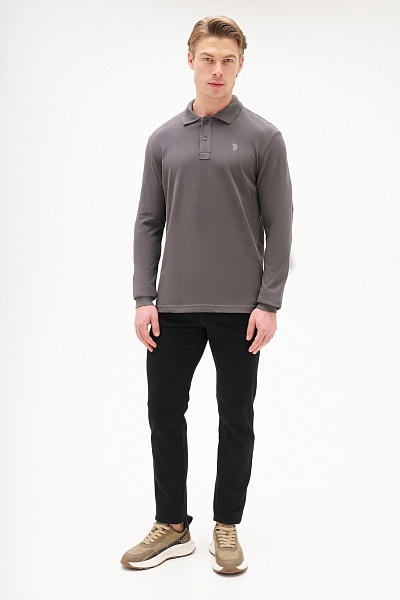 Поло с длинным рукавом из хлопка - G081SZ0820ART_TP01SK025 Толстовка муж. (VR024, 2XL)