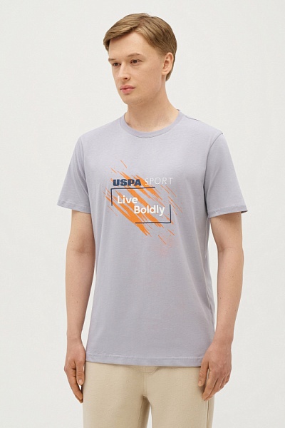 Футболка с принтом - G081SZ0110PALI Футболка муж. (VR024, XL)