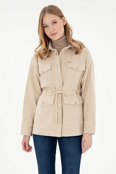 Куртка с лиоцеллом на кулиске - G082SZ0770EXC_LENZET24K Куртка джинс. жен. (VR019, 38)