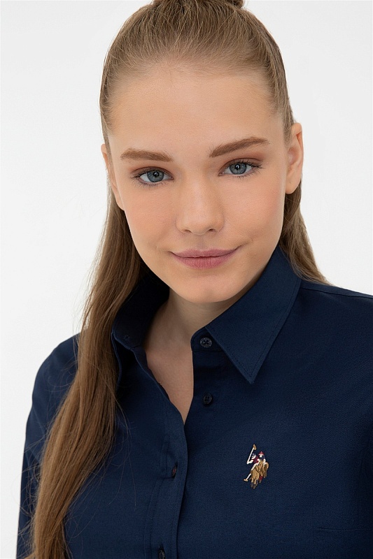Рубашка из хлопка приталенная - G082SZ0040CRISCOLOR021K Сорочка жен. (VR033, 36)