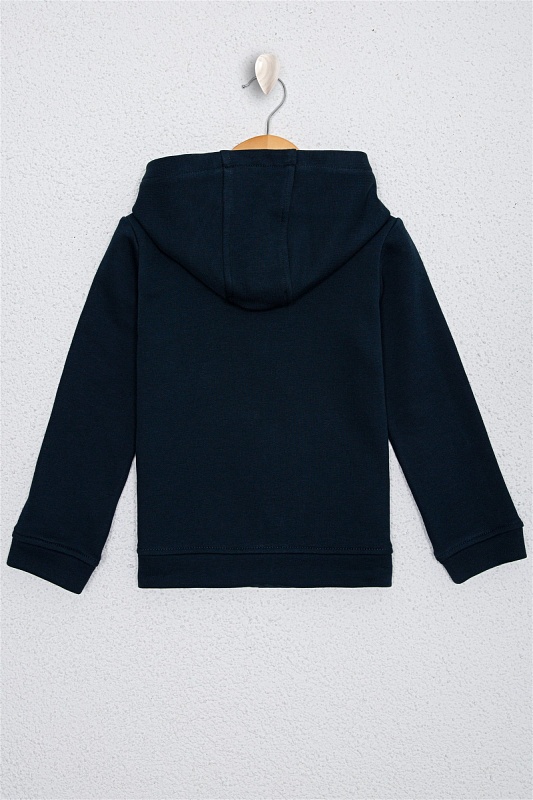 Толстовка на молнии из хлопка с нашивкой из пайеток для девочек - G084SZ0820RW01-SK020 Толстовка жен. детс. (VR033, 5_6)