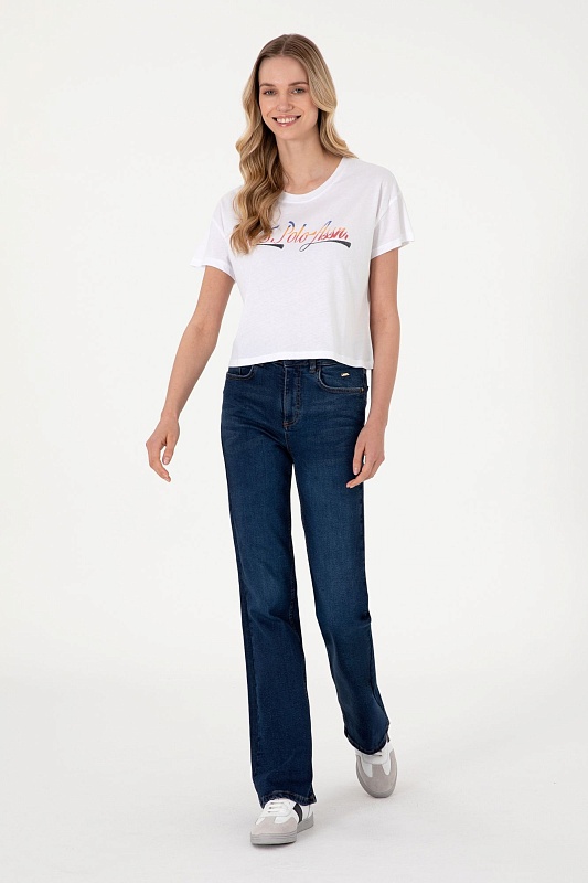 Футболка из хлопка с принтом - G082GL0110GISELLE Футболка жен. (VR013, M)