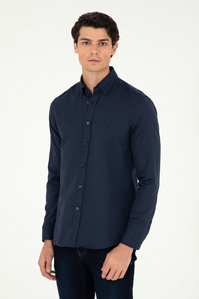 Рубашка с хлопком приталенная - G081GL0040GOX024K Сорочка муж. (VR033, 2XL)