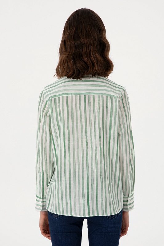 Рубашка из хлопка в полоску прямая - G082SZ0040DUCCI Сорочка жен. (VR054, 36)