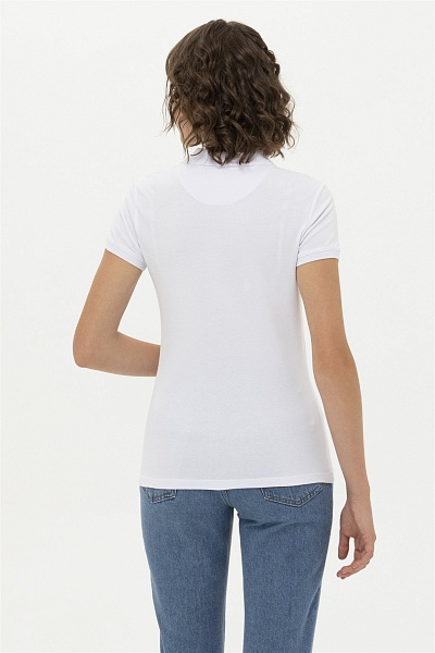 Футболка-поло из хлопка с принтом на планке - G082SZ0110TP0123 Футболка жен. (VR013, XL)