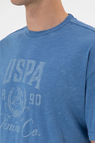 Футболка из хлопка с принтом - G081SZ0110D_FLAMY Футболка муж. (VR028, XL)