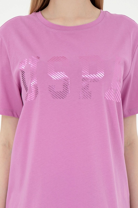 Футболка из хлопка с принтом - G082SZ0110SEANIY025 Футболка жен. (VR023, L)