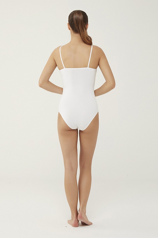 Боди из хлопка на тонких бретелях - I082SZ0IU066287 Нижнее белье жен. (VR013, 42)