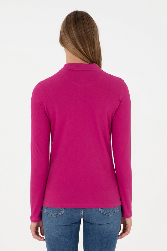 Поло с длинным рукавом из хлопка - G082SZ0820TPG_SK024 Толстовка жен. (VR023, XS)