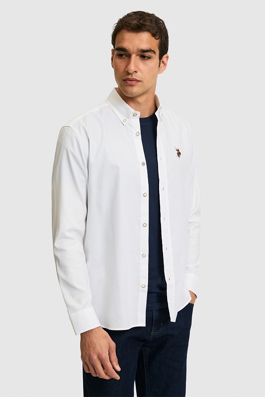 Рубашка из хлопка - G081SZ0040CEDCOLORREG026Y Сорочка муж. (VR013, XS)