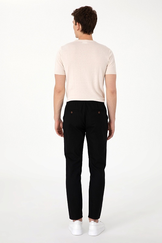 Брюки из хлопка с добавлением льна прямые - G081SZ0780ALLER Брюки муж. (VR046, 28, 32)