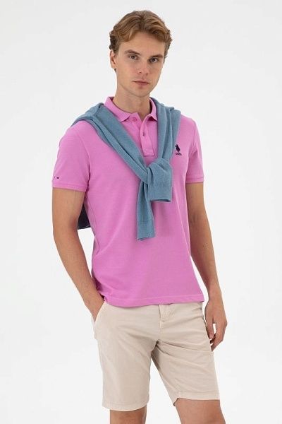 Футболка-поло из хлопка с логотипом - G081SZ0110TP04IY025 Футболка муж. (VR023, M)