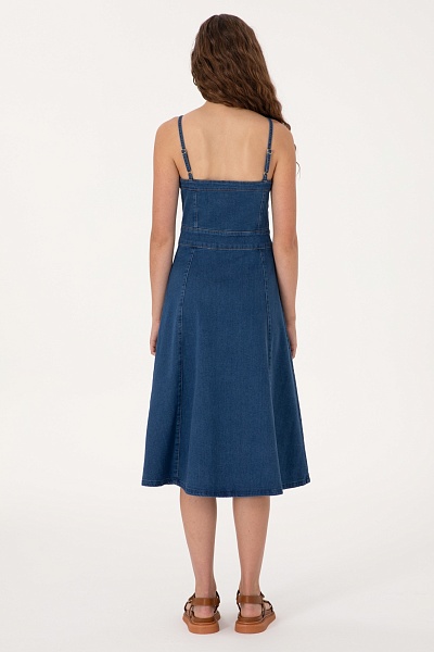Сарафан джинсовый миди - G082SZ0DE0ANGEL Платье жен. (DN0022, 40)